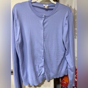Periwinkle JCrew Factory Cardigan